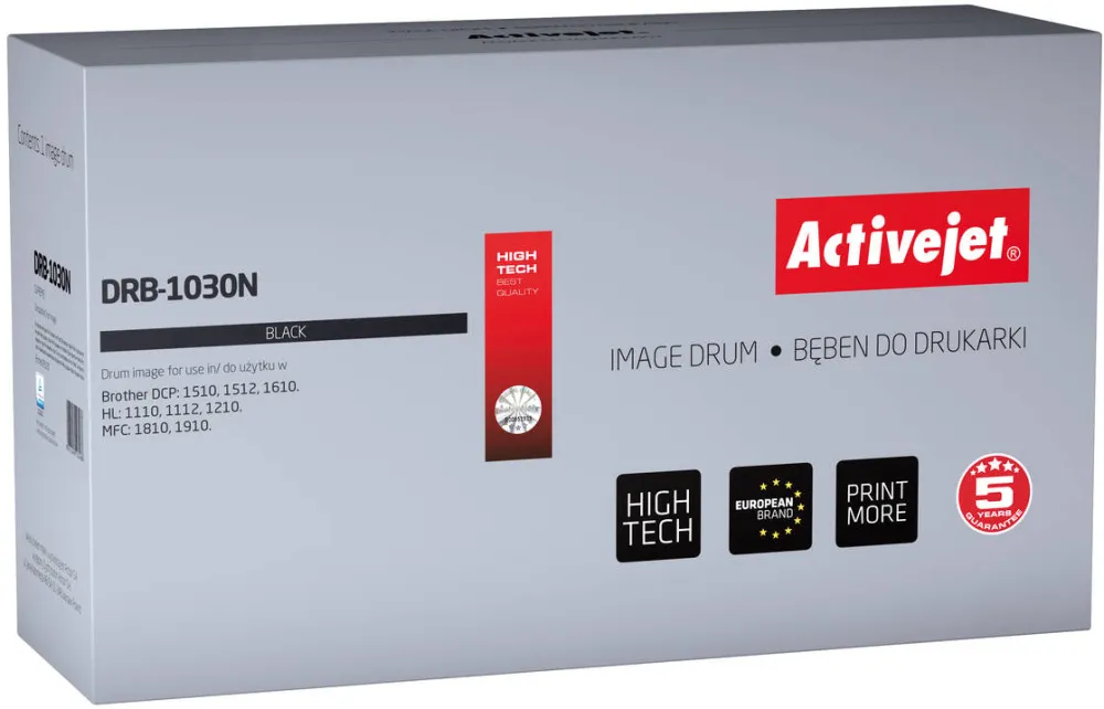 Drum ACTIVEJET COMPATIBIL DRB-1030N for Brother printer; Brother DR-1030 replacement; Supreme; 10000 pages; black