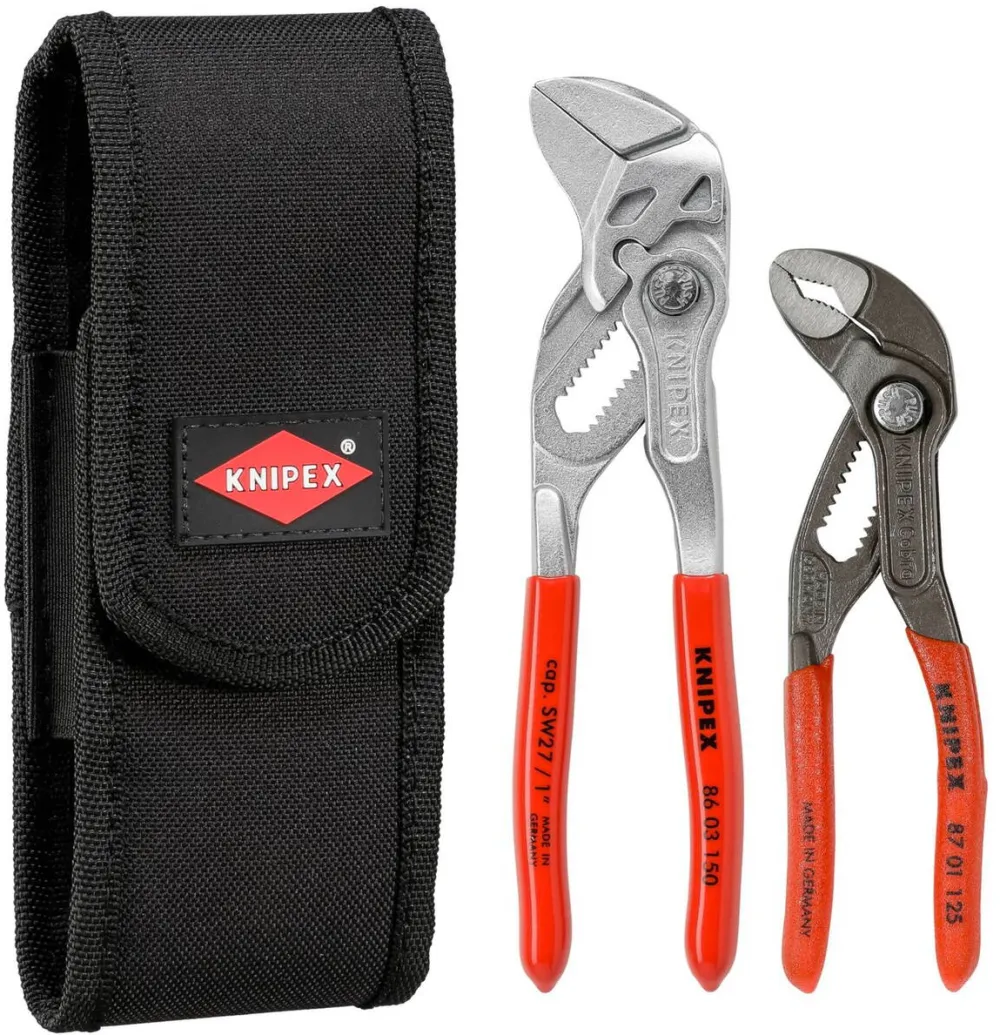 KNIPEX Cleste Mini Pliers Set in belt tool pouch 2 parts