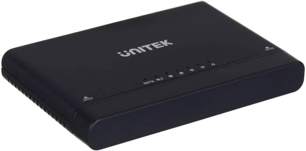 Enclosure Unitek S1222A cable gender changer USB 3.2 SATA 2,5/3,5' & M.2 PCIE/NVME Black