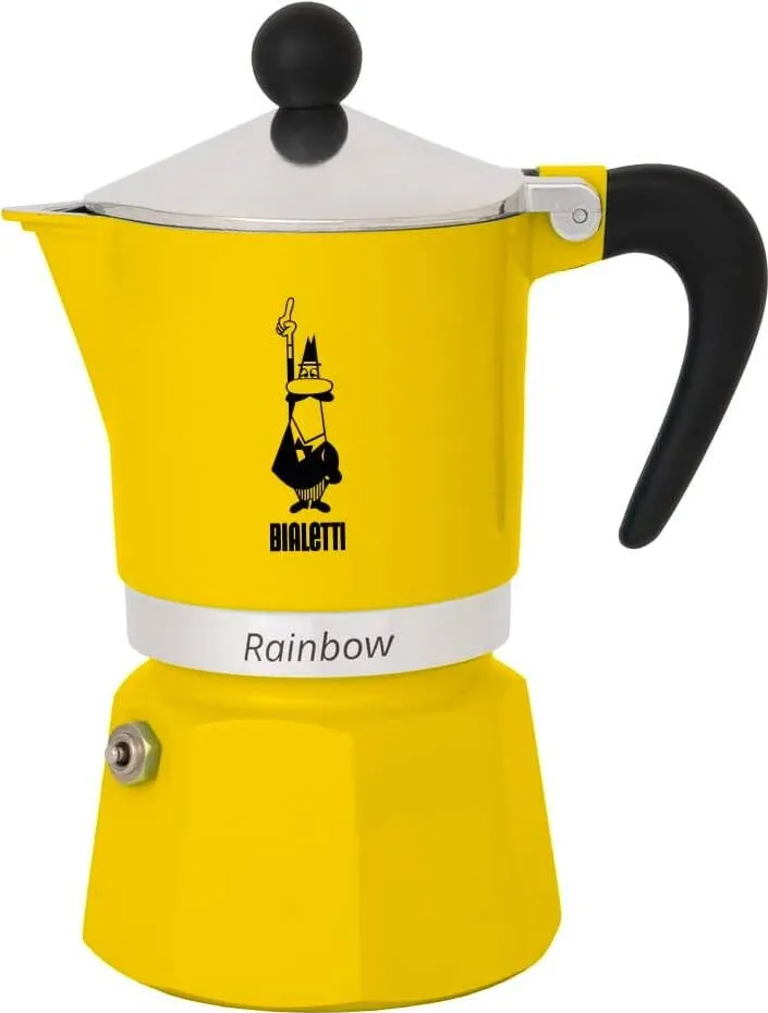 Espressor Pentru Aragaz BIALETTI RAINBOW 6TZ 300 ml Galben