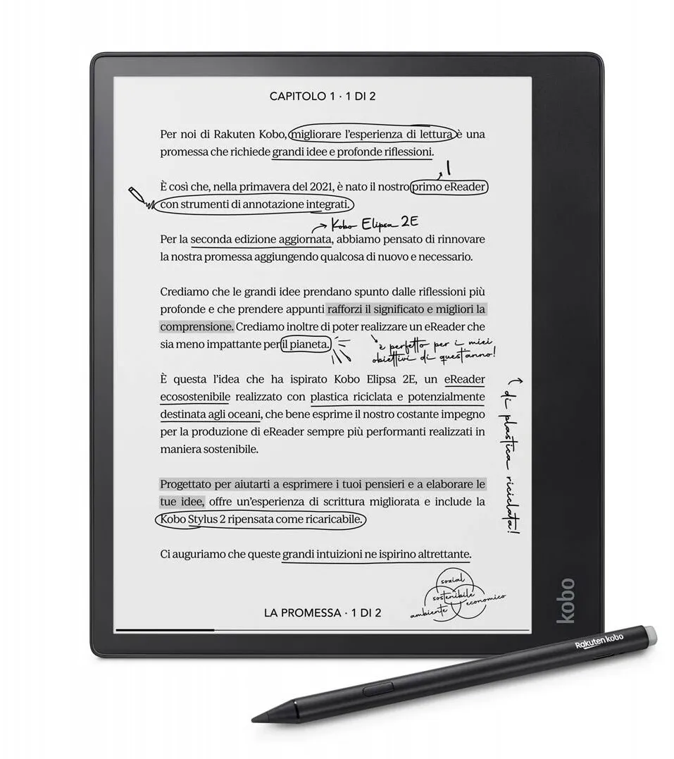 eBook Reader Kobo Elipsa E2 10.3inch, 32GB, Black