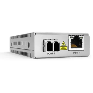 Media Convertor ALLIED TELESIS TAA (Federal), 10/100/1000T to 1000LX/LC (20km) Single-Mode Mini Media & Rate