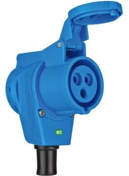Brennenstuhl CEE angle socket 230V/16A IP44 - 1x 230V/16A, 3-pin