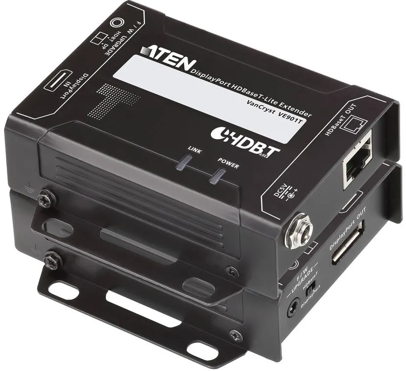 Switch KVM ATEN VE901 DisplayPort HDBaseT-Lite Extender, 4K@40m, HDBaseT Class B