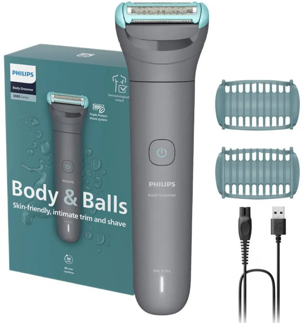 Philips Aparat de ras si tuns corporal cu sita metalica hipoalergenica BG3480/15