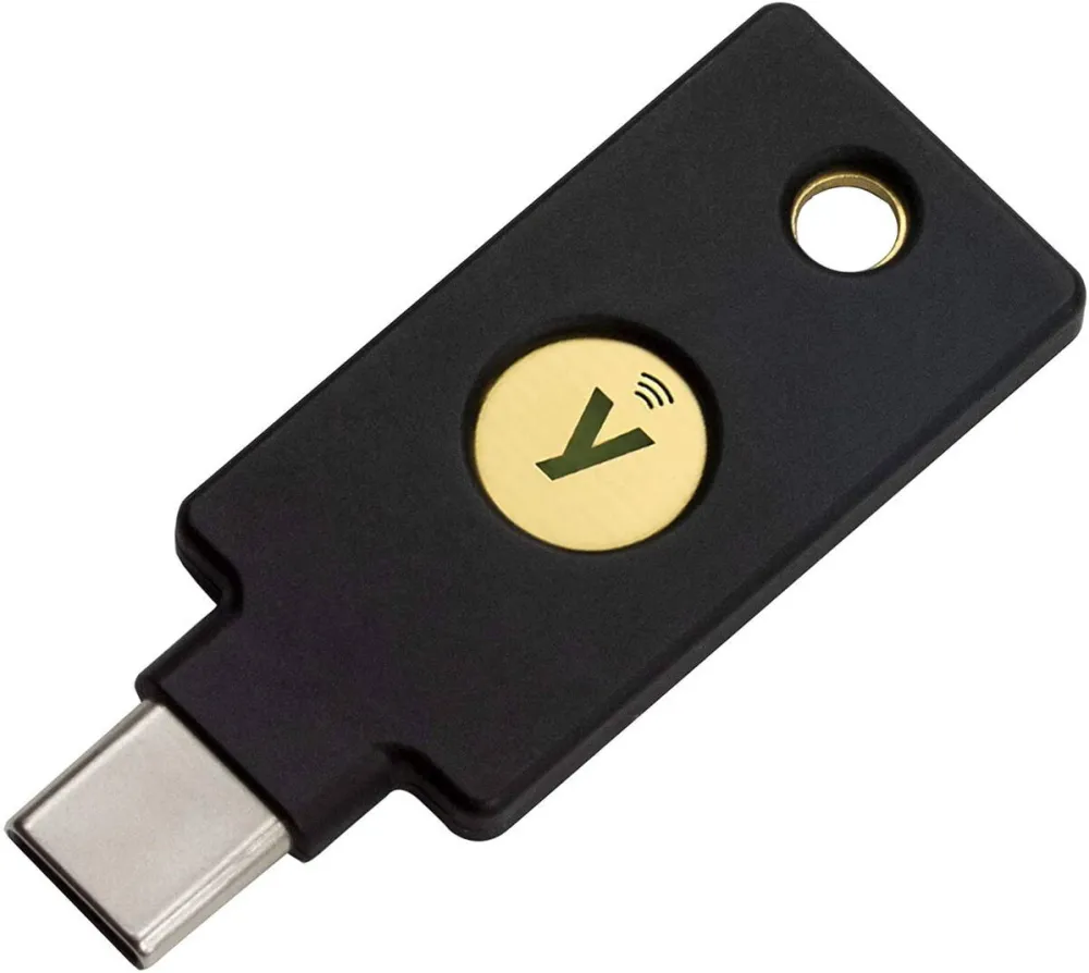 Memorie USB Yubico Dispozitiv criptografic securizat tip token, Yubico Yubikey 5C NFC, negru