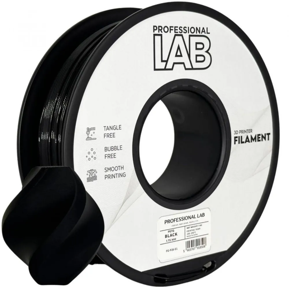 PROFESSIONAL LAB PROF. LAB 3D FILAMENT 1KG PETG BLACK