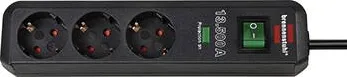 Brennenstuhl Multi Socket "Eco-Line", 3 Fach, 1,5 m, Anthracite