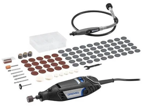 DREMEL Unealta multifunctionala Dremel 3200-1/90 EU, F0133200JA, 130W, turatie 10.000-33.000RPM, prindere accesorii EZ Twist, ax flexibil si 90 accesorii