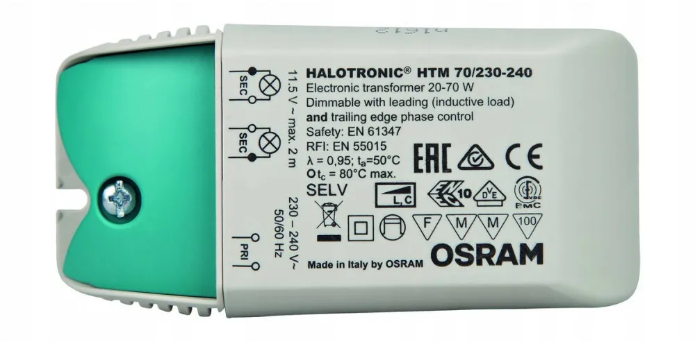 Osram Balast electronic, Osram, Plastic, 20-70W, Alb