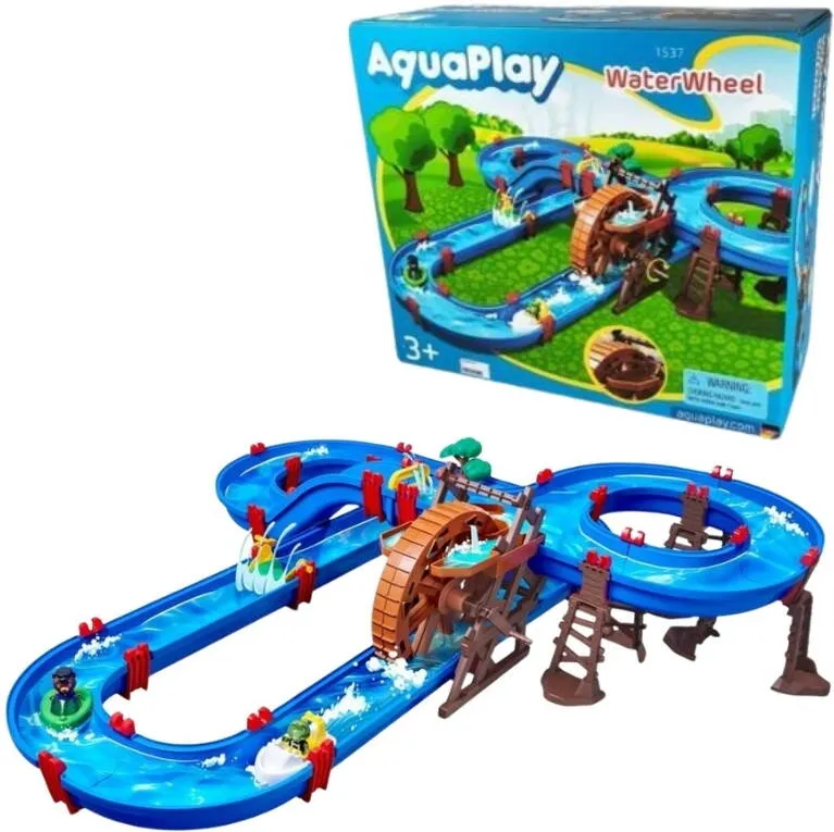BIG Set Tor Wodny, Simba, Manual, Plastic, Fara Baterii, Distractie Baieti, Joc Interactiv Apa, Rezistent, Dezvolta Coordonarea, Ideal Pentru Curte Sau Plaja, 100 x 10 cm, Multicolor