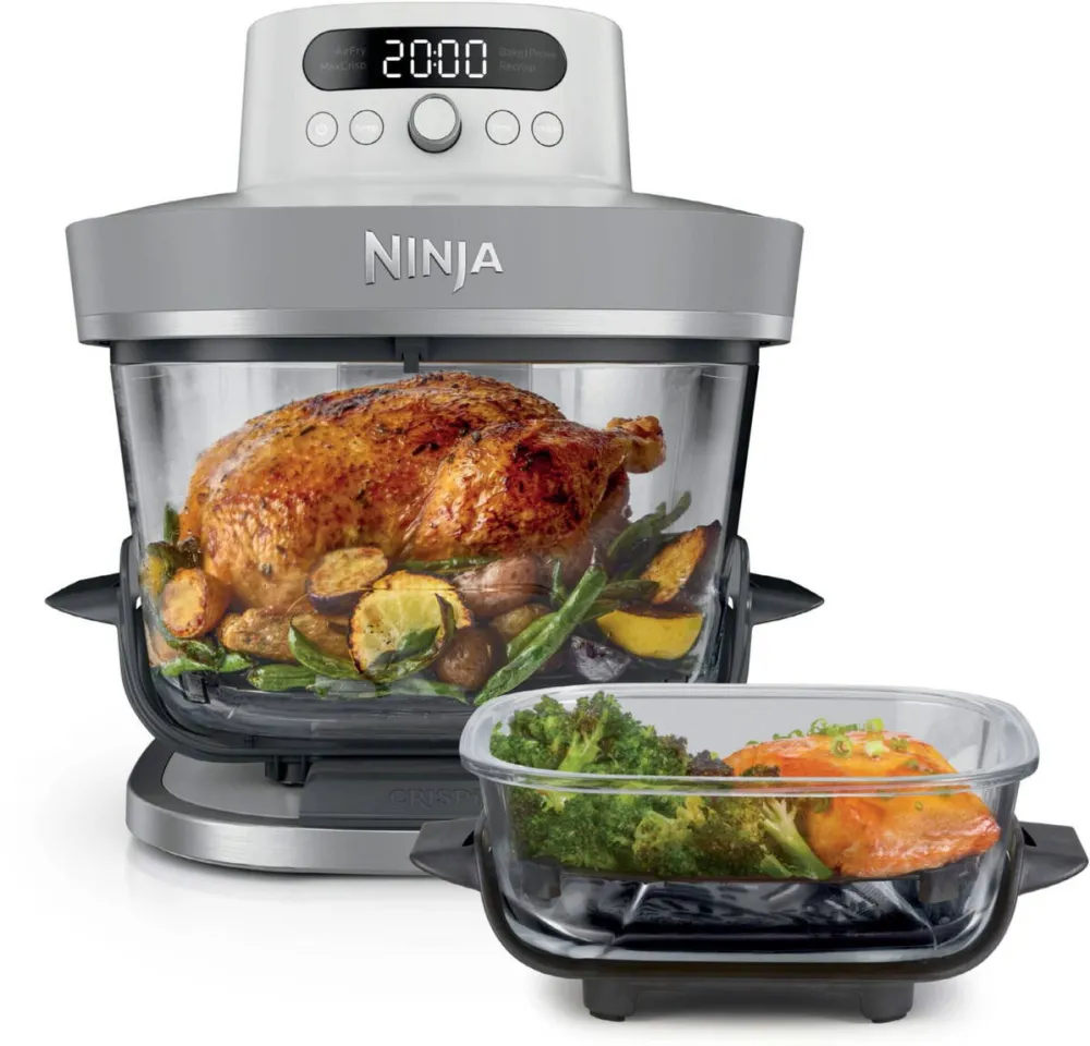 NINJA Friteuza cu aer CRISPi PRO 5 in 1, cu sticla, 2000 W, 5.7 l, alb