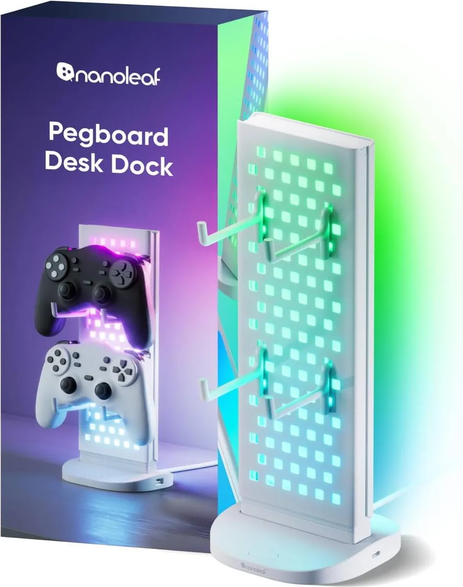 Nanoleaf Nanoleaf Pegboard Desk Dock, White