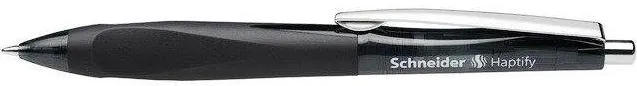 Schneider Pix SCHNEIDER Haptify, rubber grip, clema metalica, corp negru - scriere neagra