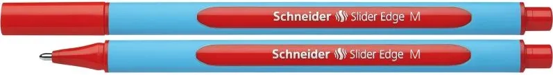 Schneider Pix SCHNEIDER Slider Edge M, rubber grip, varf mediu - scriere rosie