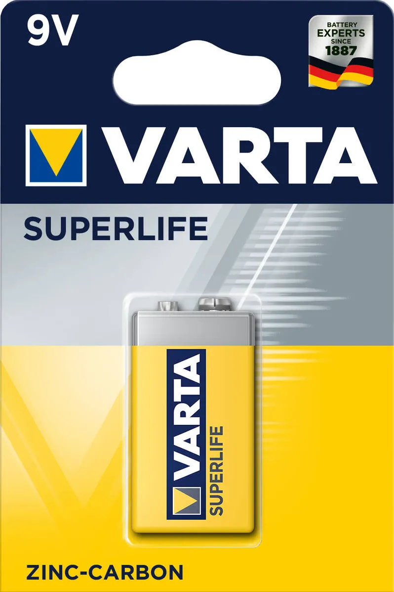 VARTA Baterie Superlife 9V Single-use Zinc-Carbon