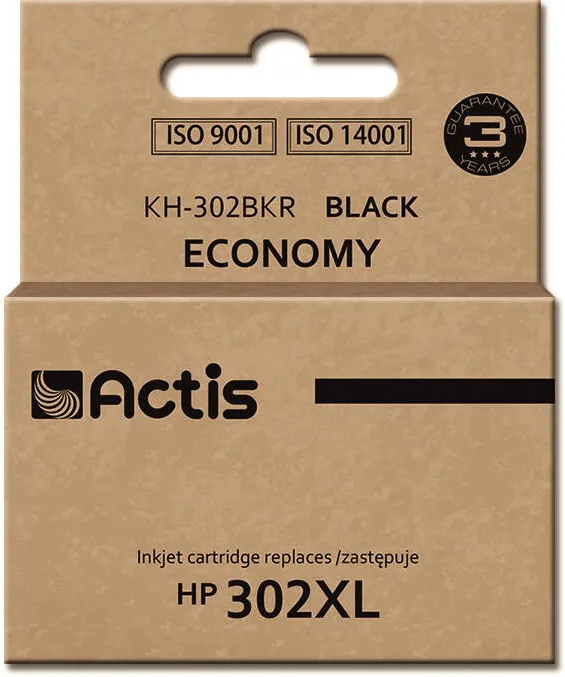 Cartus Imprimanta ACTIS COMPATIBIL KH-302BKR for HP printer; HP 302XL F6U68AE replacement; Premium; 20 ml; black