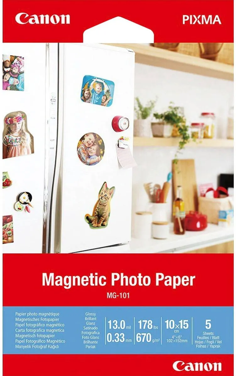 Hartie Foto Canon MG-101 10x15 cm Magnetic Photo Paper 5 Sheets