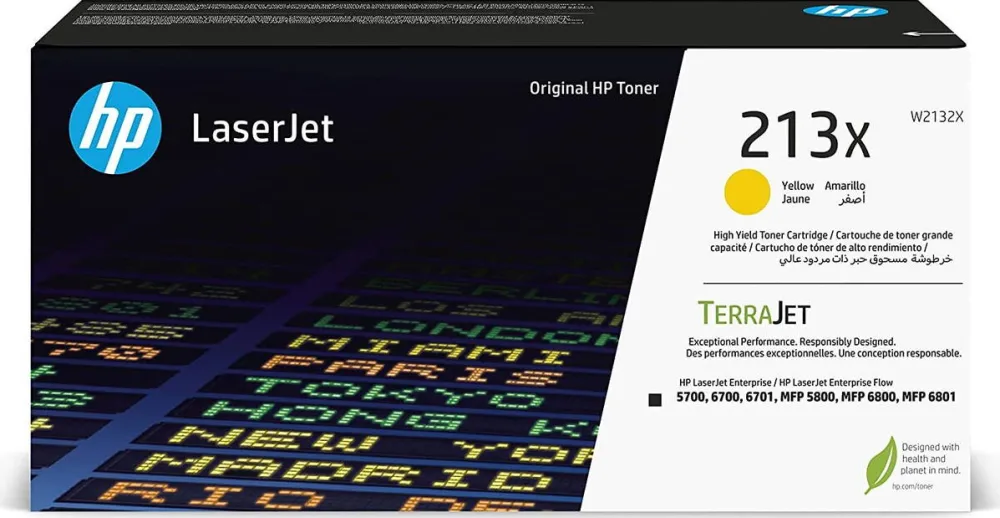 Toner imprimanta HP 213X Yellow LaserJet