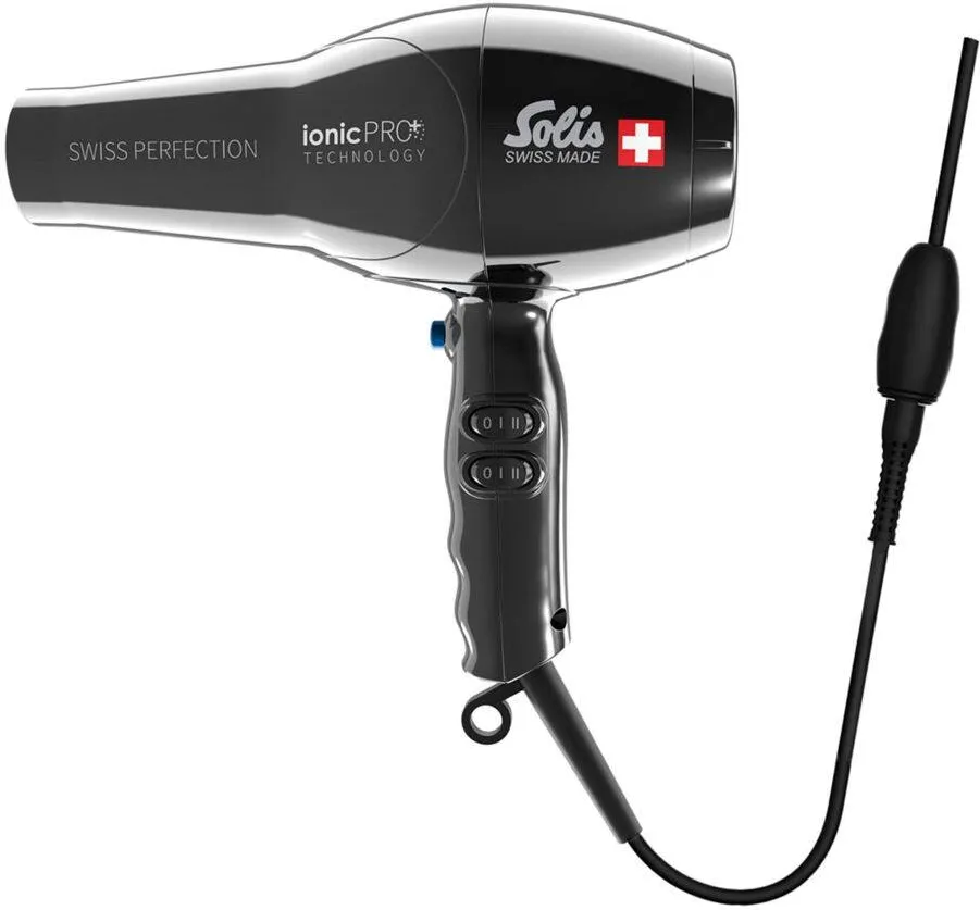 Uscator de par Solis Swiss Perfection 360 ionic Pro Black