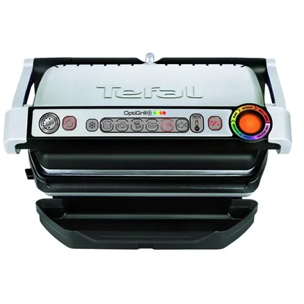 TEFAL OptiGrill+ GC716D Contact grill, 2000 W, 6 automatic programs, Silver
