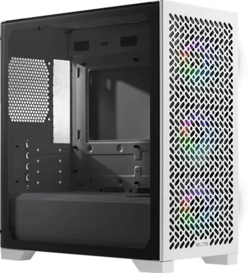 Carcasa PC Cooler Master Carcasa Cooler Master Elite 302, microATX, sticla securizata, RGB, alb, 390x203,5x430mm