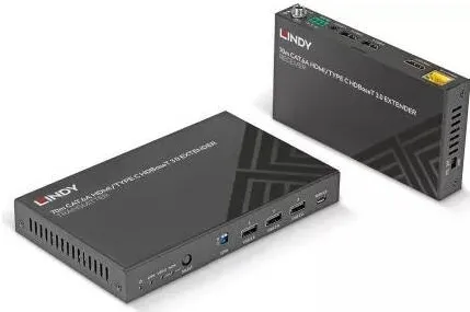 Switch KVM Lindy Extender HDMI Lindy 38346, 1 x HDMI, Black