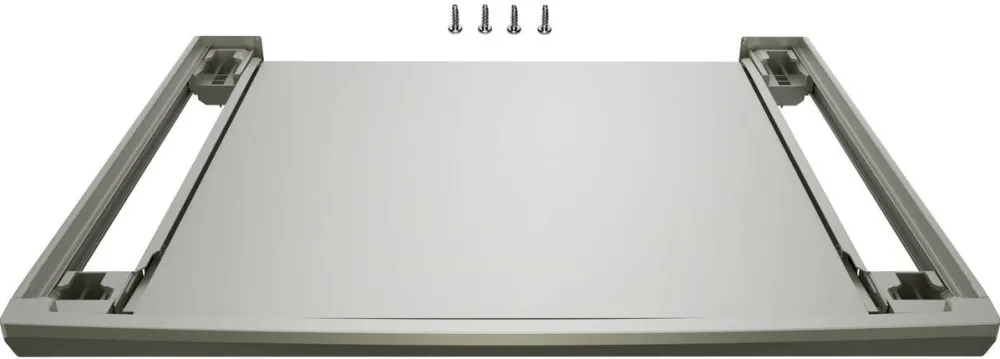 Set de conectare masina de spalat - uscator BOSCH WTZ2750X Series 8 cu raft extensibil gri