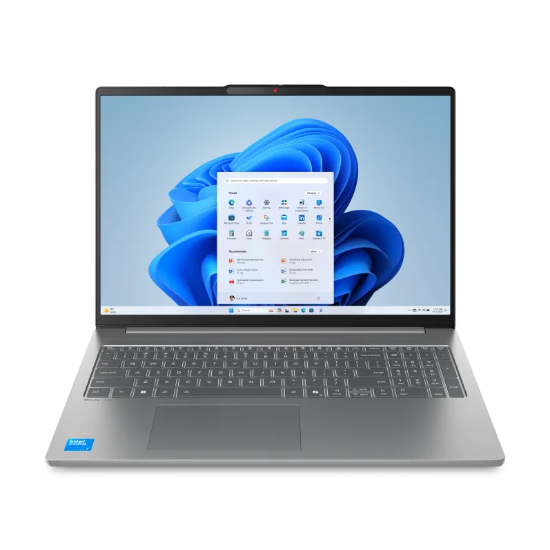 Laptop Lenovo IdeaPad Slim 5 16IMH10 cu procesor Intel Core™ Ultra 9 185H pana la 5.1GHz, 16" WUXGA, OLED, 16GB DDR5 RAM, 1TB SSD, Intel® Arc™ Graphics, No OS, Luna Grey