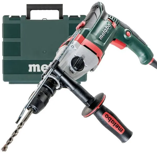 Metabo SBEV 1300-2 - Masina de gaurit cu percutie, 1300 W, mandrina rapida, 13 mm, protectie suprasarcina, turatie constanta, turatie reglabila, valiza plastic