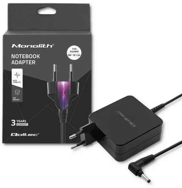 Alimentator Laptop QOLTEC Alimentator Laptop QOLTEC Qoltec Alimentator pentru notebook Huawei 65W | 19V | 3.42A | 4.0*1.7