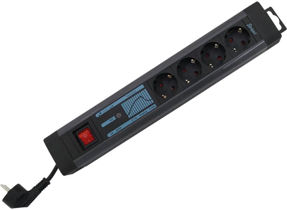 REV Priza / Prelungitor Multiple Socket 4-fold KS SP+NF SupraGuard switch 2,5m