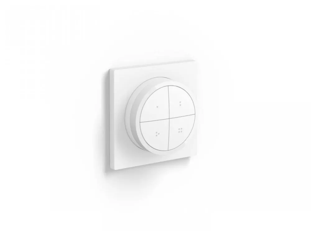 Philips Intrerupator Hue Tap, Wireless, 4 butoane configurabile, IP20, 6cm, Alb