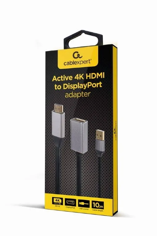 Adaptor Gembird A-HDMIM-DPF-02 video cable 0.1 m HDMI Type A (Standard) DisplayPort Black
