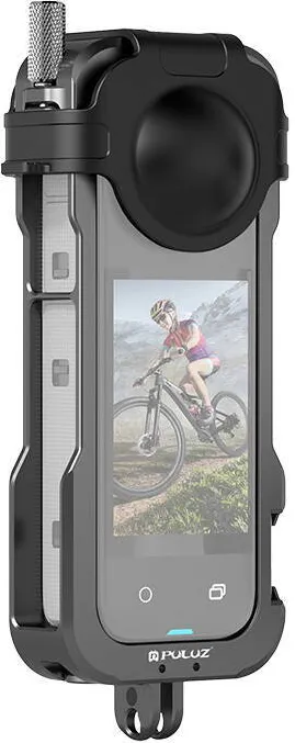 Puluz Metal Protective Cage With Lens Cover for Insta360 X4