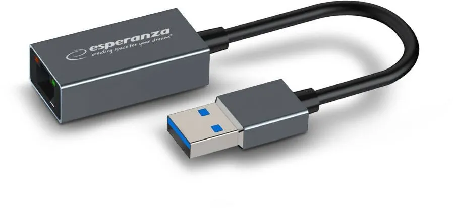 Adaptor Esperanza Esperanza ENA101 ETHERNET 1000 MBPS ADAPTER USB 3.0-RJ45