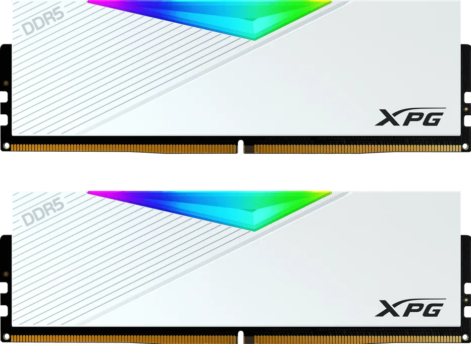 Memorie RAM ADATA XPG LANCER RGB White Edition 64GB DDR5 6000Mhz CL30 Dual Channel Kit