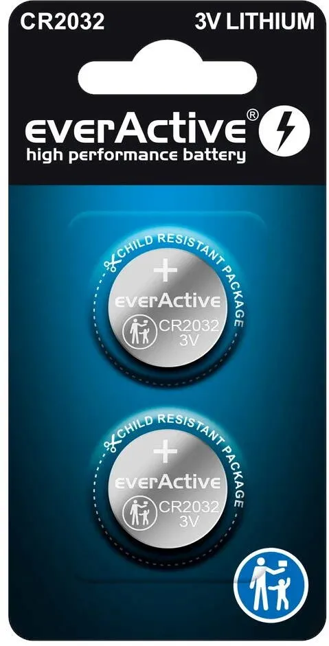 everActive Lithium batteries CR2032 - blister 2 pcs