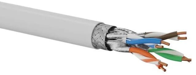 Cablu retea Q-LANTEC KIS6ALSOH500DQ S/FTP Cat6A LSOH 10 Gb/s 500 m gri