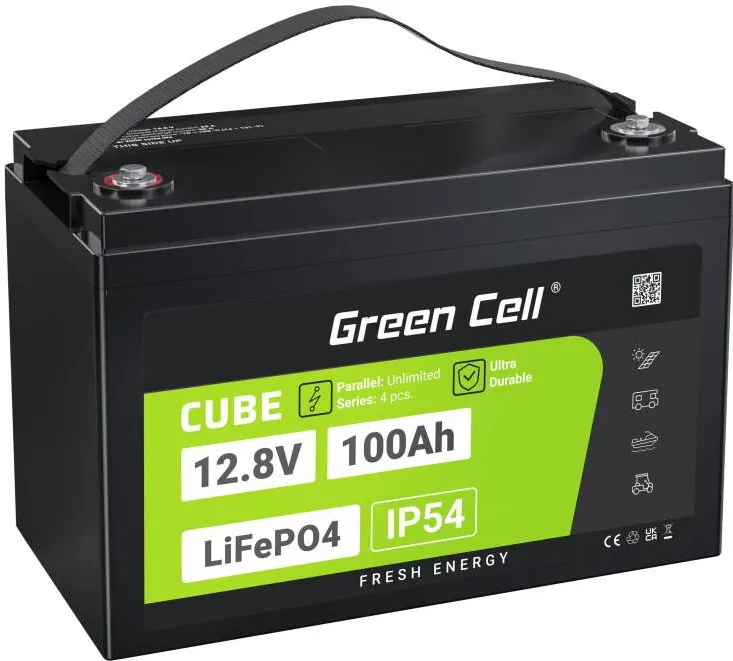 Green Cell LFPGC12V100AH UPS Baterie Lithium Iron Phosphate (LiFePO4) 12.8 V 100 Ah