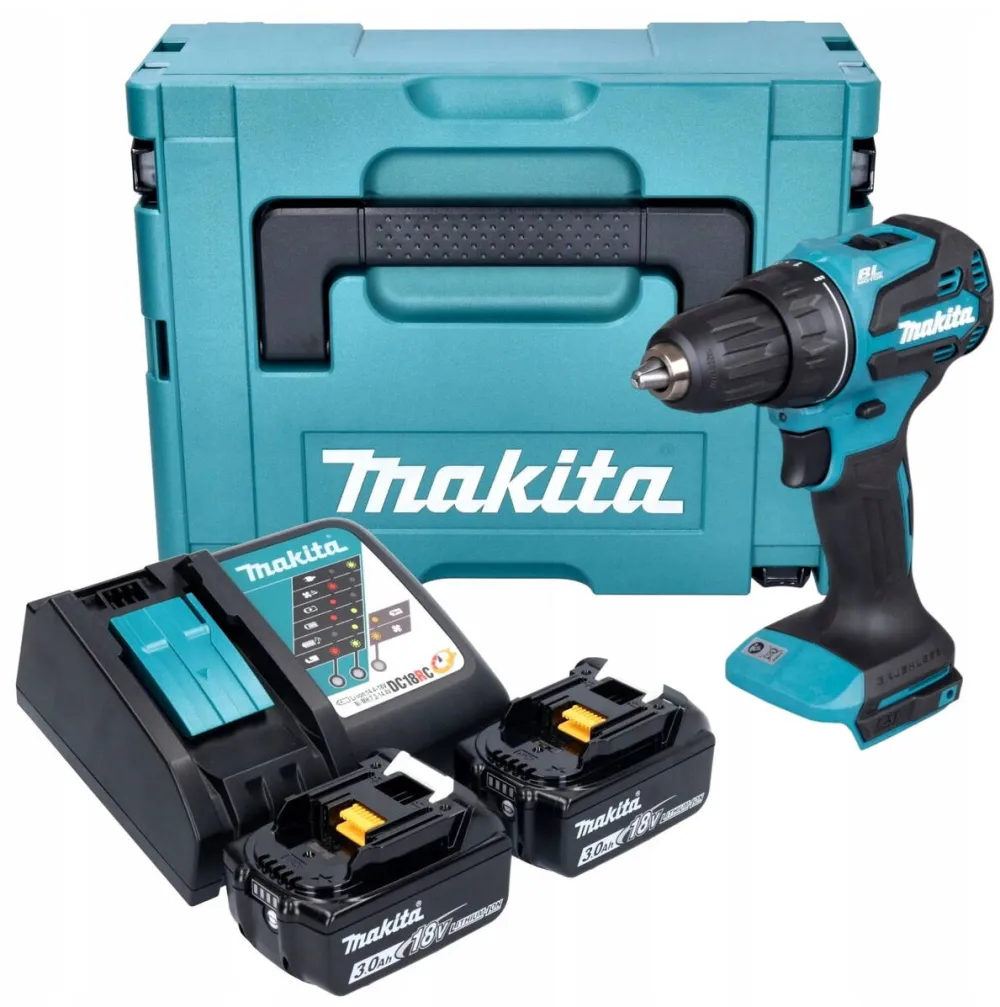 Makita Masina de gaurit si insurubat Makita DDF490RFJ 18V, 2x3.0Ah, 65Nm, cu valiza MAKPAC