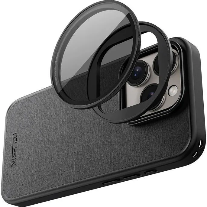 Telesin Phone case with magnetic lens frame Telesin for iPhone 15 Pro Max