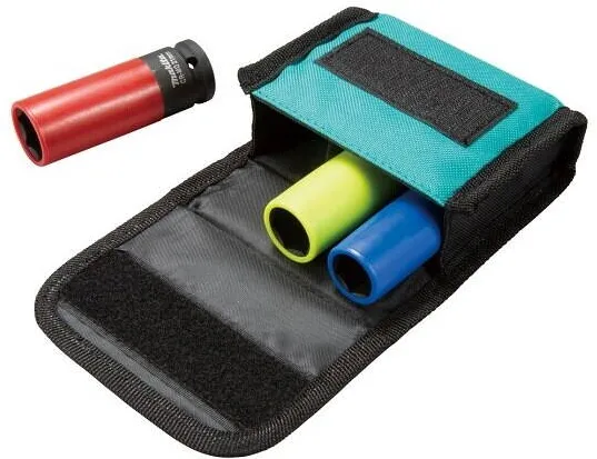 Makita Set 3 prize hexagonale de impact pentru roti, Makita, 17/19/21 mm