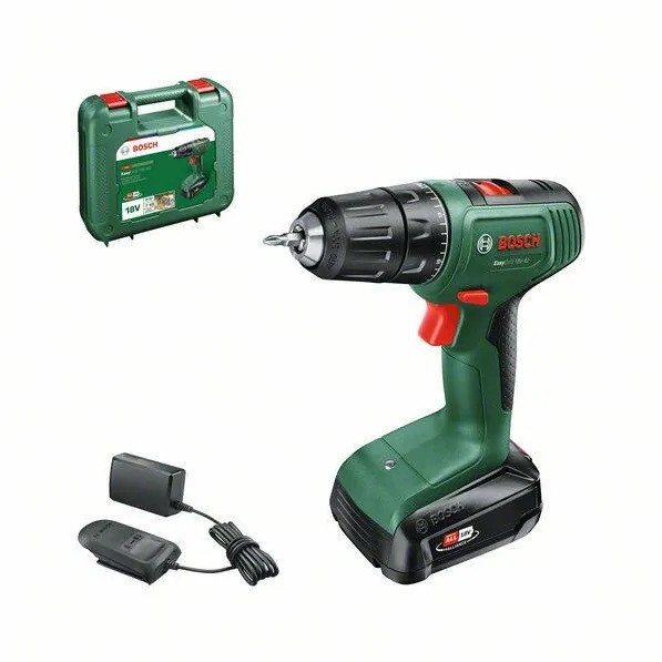 BOSCH Set Masina de gaurit + Acumulator + Incarcator, Bosch, 18 V, Verde/Negru