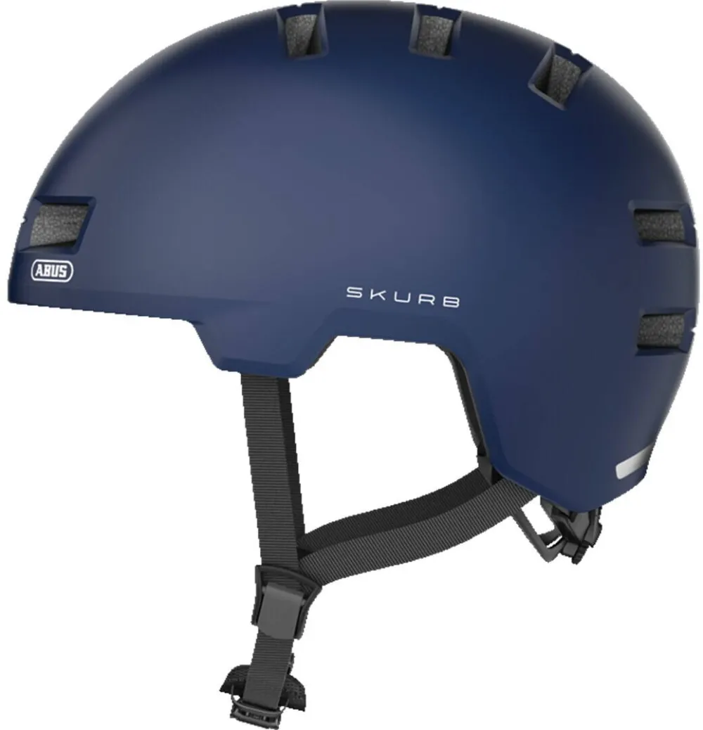 Abus Casca de protectie ABUS Skurb, unisex, ajustabil, ventilatie eficienta, negru