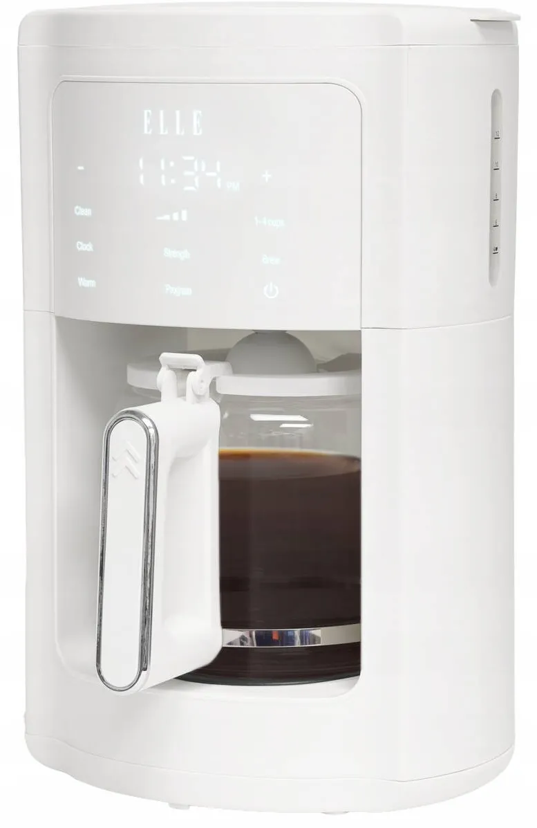 Cafetiera Elle EKCMP301WHEU, 1,8L, 1000W, Alb