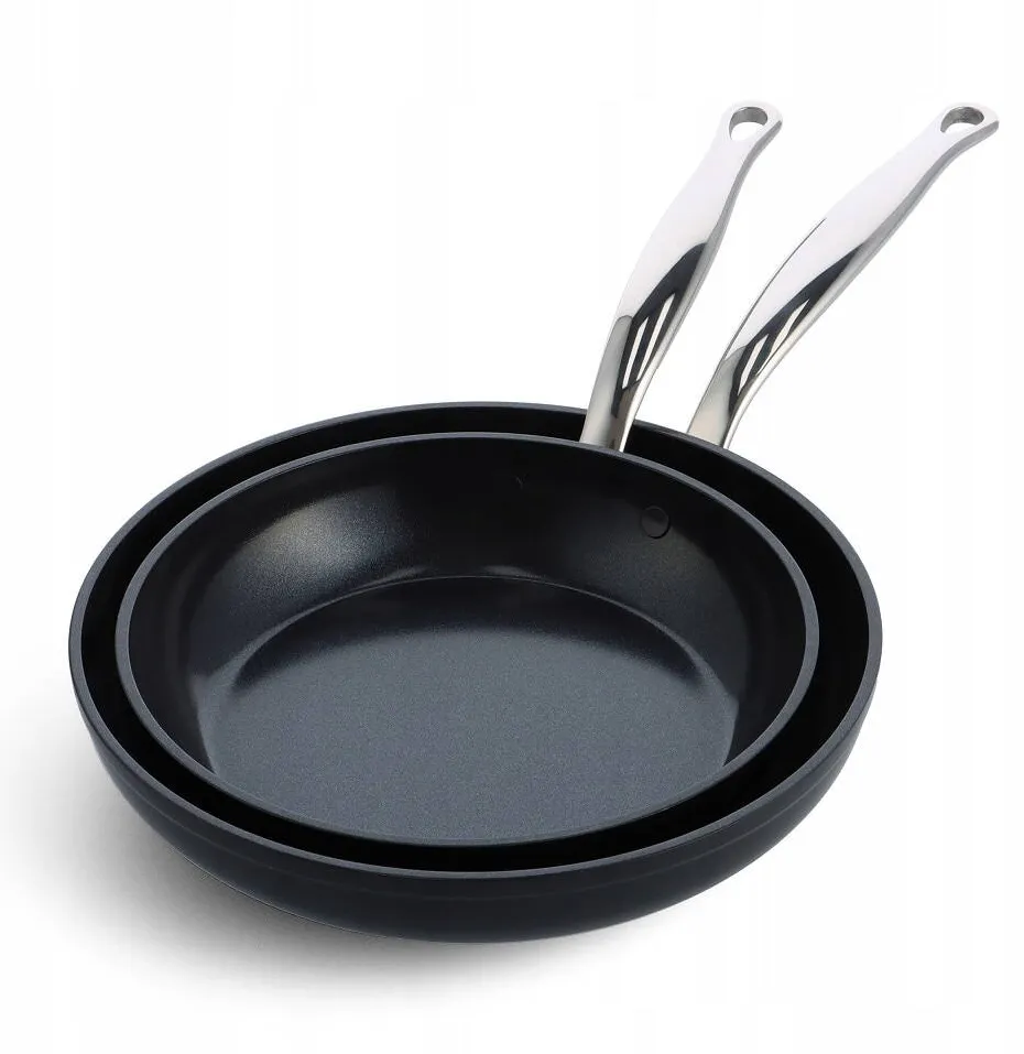 GreenPan Set tigai GreenPan Barcelona Pro 24x28cm, aluminiu, negru, ceramica Thermolon Infinity Pro