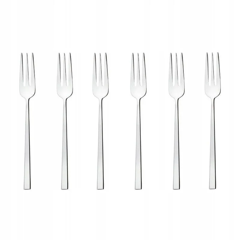 Sambonet Set 6 furculite pentru prajituri Rock, Sambonet, inox, design modern