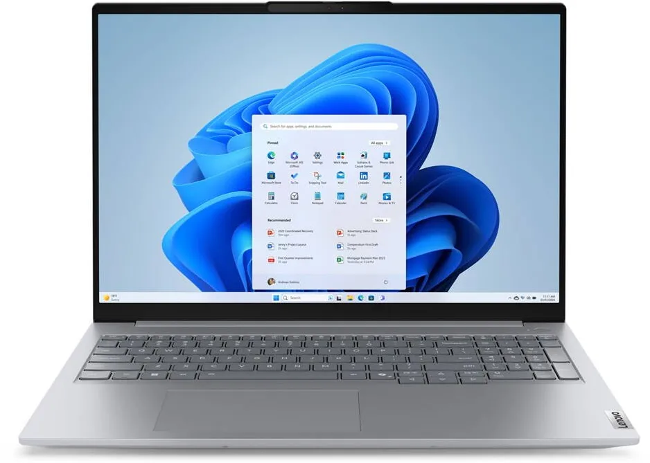Laptop Lenovo Lenovo ThinkBook 16 G8 IAL Intel Core Ultra 7 255H Laptop 40.6 cm (16") WUXGA 32 GB DDR5-SDRAM 1 TB SSD Wi-Fi 6E (802.11ax) Windows 11 Pro English Grey