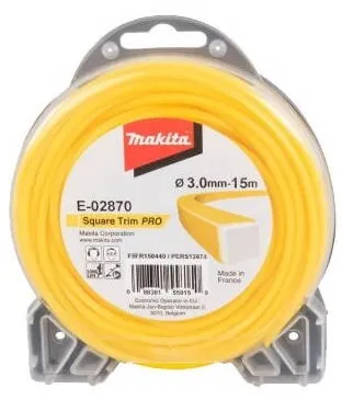 Makita Fir nylon patrat PRO 3mm 15m, Makita